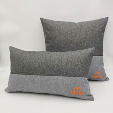 Kissen grau personalisiert