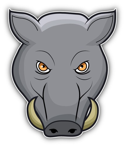 Autoaufkleber wildschwein kopf - wildschwein,