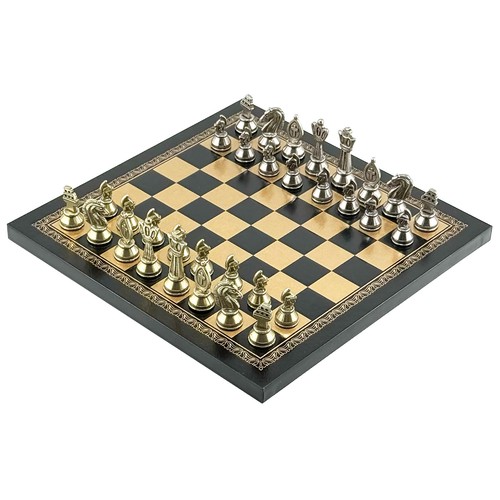 Exklusives metall schachspiel - exklusives, metall-schachspiel