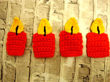 Häkelblumen 1 kerzen