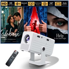 2025 Beamer Projektor 4K UHD Smart Bluetooth Android TV Heimkino Mini Tragbar