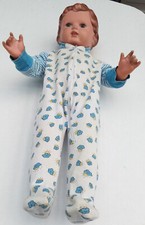 SCHILDKRÖTPUPPE Ursel T70 Tortulon aufgemalten Haaren  50ern SCHILDKRÖT PUPPE