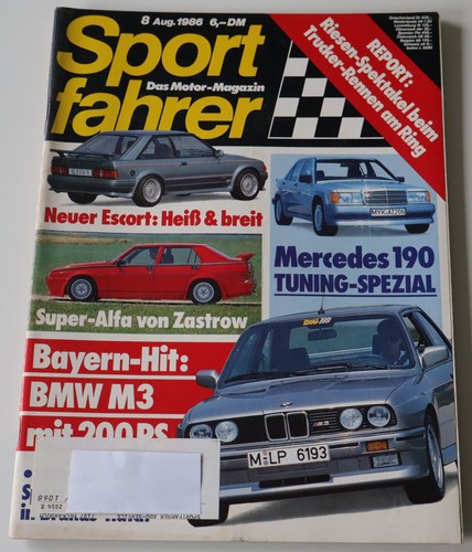 Sportfahrer 1986 ford escort - sportfahrer, 8/1986