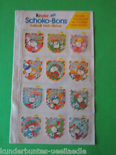 Kinder-Schoko-Bons Komplett Fußball-Trick-Sticker  Vertreterware Ferrero 
