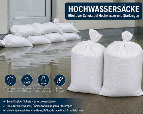 Hochwasser sandsack gefüllt - sandsack,