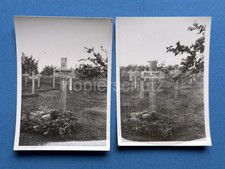 2 x Foto, Inf.-Regt 686, Gräber H.Kretzschmar und  H. Schmidt (MJ-01)