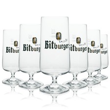 6x Bitburger Bier Glas