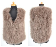 A4880 STRAUSSEN FEDERN WESTE ECHTE FEDERN WESTE LEICHT - REAL FEATHERN VEST