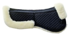 Euroriding Sattelunterlage Correction Pad Lammfell Natur/Schwarz Korrektur Pad