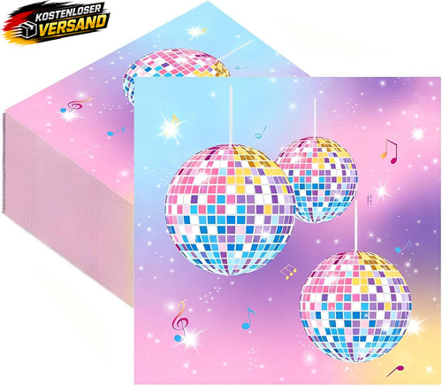 Disco servietten stück - disco,