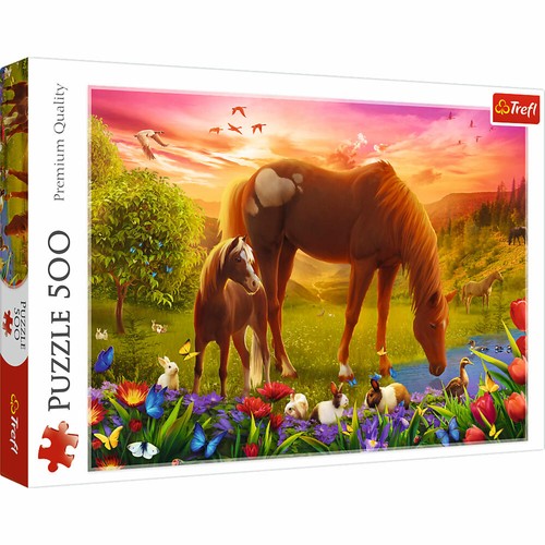 Trefl puzzle pferde auf der - puzzle,