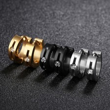 Klapp Creolen mit Zirkonia aus