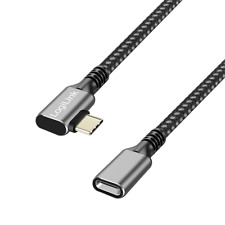 1m USB-C Verlängerung gewinkelt 90° Verlängerungskabel PD Kabel Schnelllader