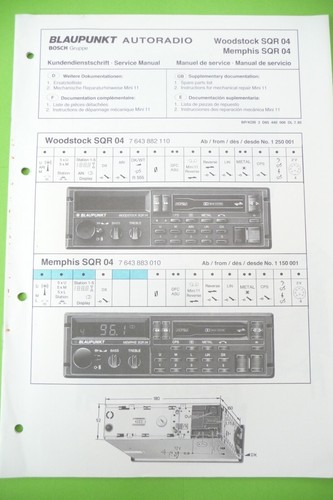 Service manual anleitung - service, für