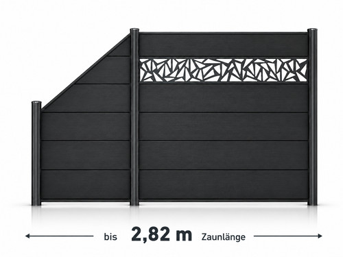 Wpc sichtschutzzaun anthrazit - sichtschutzzaun,