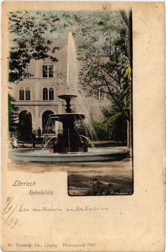 Cpa lorrach hebelplatz - ak,