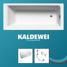 Kaldewei Badewanne Puro 170 x 75 x 42 cm Modell 652 optional Set Ablauf & Träger