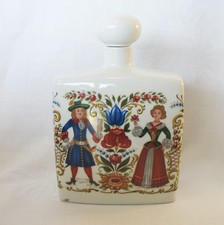Schnapsflasche Porzellan mit Malerei