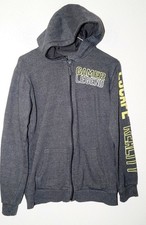 graue Kapuzensweatjacke