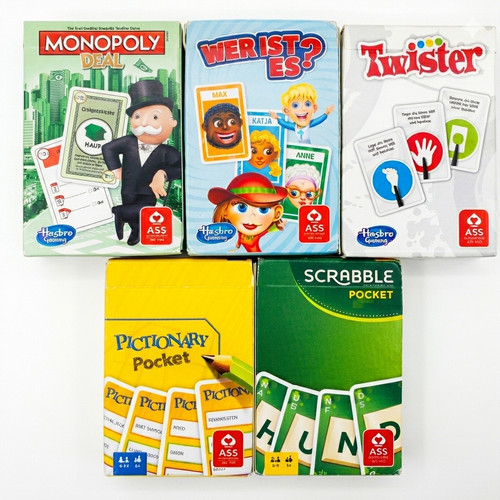 Hasbro pocket kartenspiele - 5x,