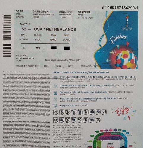 Ticket eintrittskarte finale - e-ticket,