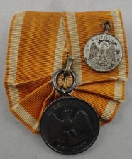 WEIMAR  Rettungsmedaille an Einzelbandspange mit Miniatur 16 mm