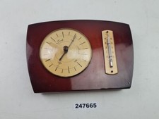 Wetterstation Forster DDR Thermometer Barometer Holzsockel Glanzlack #247665