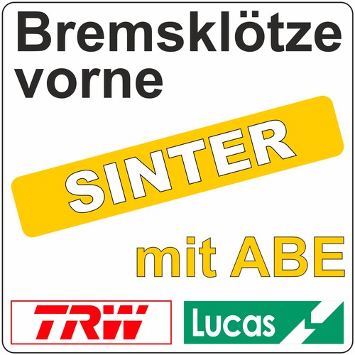 Trw sinter bremsbeläge - trw,