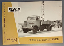 Prospekt MAN TYP 620 LIK Dreiseiten-Kipper