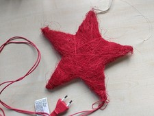 Weihnachten Stern rot beleuchtet