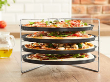Zenker 5-tlg Pizza Backset 4 Bleche + Etagere ***NEUWARE***