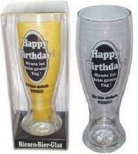 Riesenbierglas Geburtstag Bierglas Weizenglas 1,5 Liter