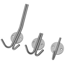 Edelstahl Garderobenhaken Wandgarderobe V4A massiv Garderobe Mantelhaken Haken