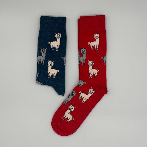 Alpaka socken mit motiv - socken, –