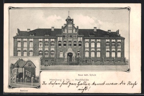 Homberg rhein ansichtskarte - homberg,