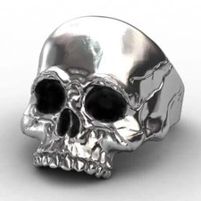 Totenkopf Ring-Fingerring mit