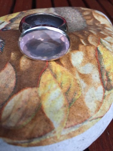 Ovaler ring mit amethyst - mit,