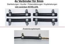 4x VERBINDER 8mm BENZIN DIESEL