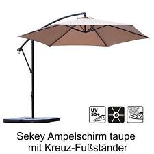 Ampelschirm Sekey 300cm * Farbe Taupe * Alumast *  Stahlständer * neu unbenutzt