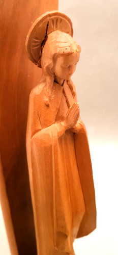 Heilige maria holzskulptur - heilige,