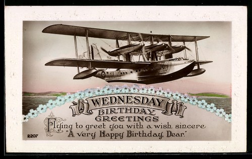Britisches groß flugboot - ak, groß-flugboot