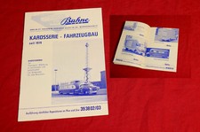 Prospekt Buhne Karosserie Fahrzeugbau , Berlin ca. 50er 60er Jahre Oldtimer