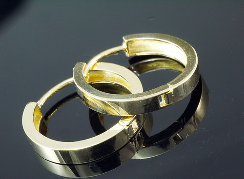 333 creolen gelbgold - 333, paar