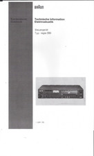 Braun Service Manual für CEV 550/Regie 550 Copy