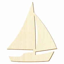 Holz Segelboot - Deko Basteln