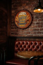 Blechschild Premium Beer Gold