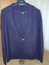 Damenstrickjacke Cecil Größe XL Aubergine