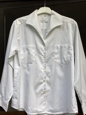 LTU Uniform Bluse, weiß, Gr. 36, Baumwolle