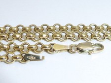 333 Gold 14K Gelbgold 4,86 g Halskette 42 cm Erbsenkette Erbsen Kette 9797