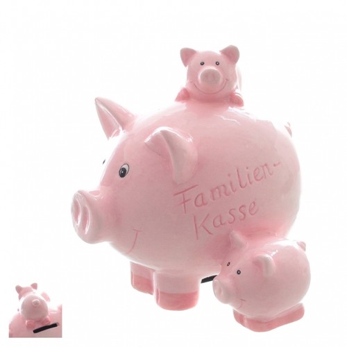 Spardose schwein rosa - schwein,